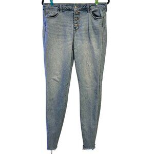 Old Navy Rockstar Super Skinny Ankle Jeans Light Wash Size 10 Tall